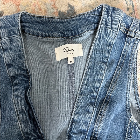 Rails Denim Button-Front Dress - Picture 2 of 3